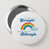 お前の気にもしまっすぐ 缶バッジ (正面&裏面)