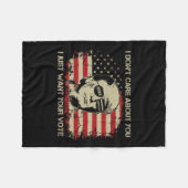 お前の気に事は嫌だ投票トランプ2 フリースブランケット (正面(横))