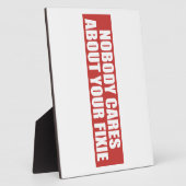 お前の気に固定については誰も フォトプラーク (側面)