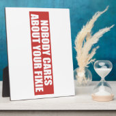 お前の気に固定については誰も フォトプラーク (側面)