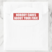 お前の気に固定については誰も 楕円形シール (バッグ)