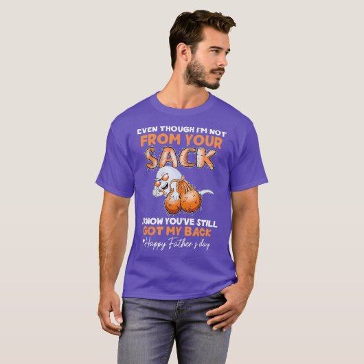 お前の父親から来たわけじゃなおもしろいい Tシャツ (正面フル)