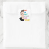 お前の特権なしに人のために戦う スクエアシール (バッグ)