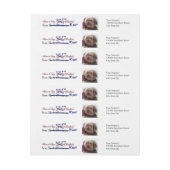 お前の犬がお前のクリスマス差出人住所 ラップアラウンドラベル (シート)