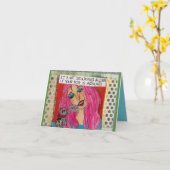 お前の犬は一人で飲んもしじゃねえぞ カード (黄色い花)