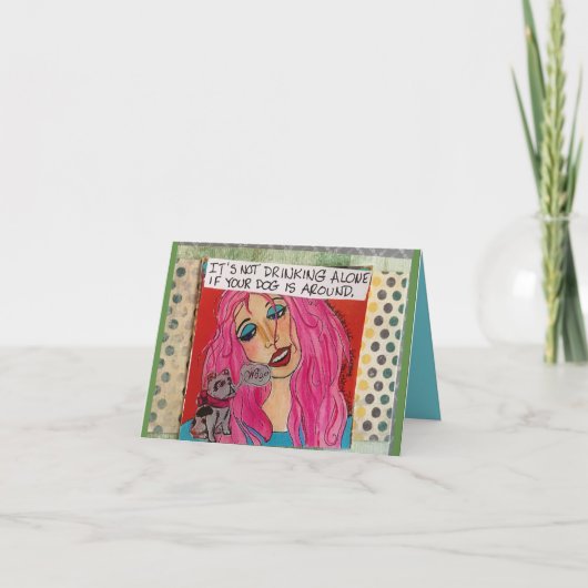 お前の犬は一人で飲んもしじゃねえぞ カード (正面)