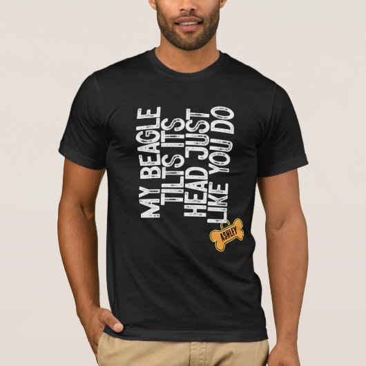 お前の犬みたいにビーグル・トリットの頭だ Tシャツ (正面)