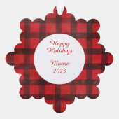 お前の猫カスタマイズとバッファロー オーナメントカード (裏面)