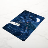 お前の考え銀の半月の水 箔シーズンカード (回転した状態)