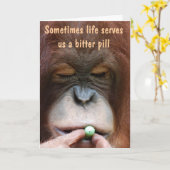 お前の背中が得痛い カード (黄色い花)