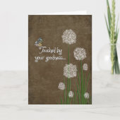 お前の花を引っ張る感謝してい蝶 サンキューカード (正面)