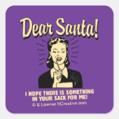 お前の袋に何か入ってほしい スクエアシール (正面)