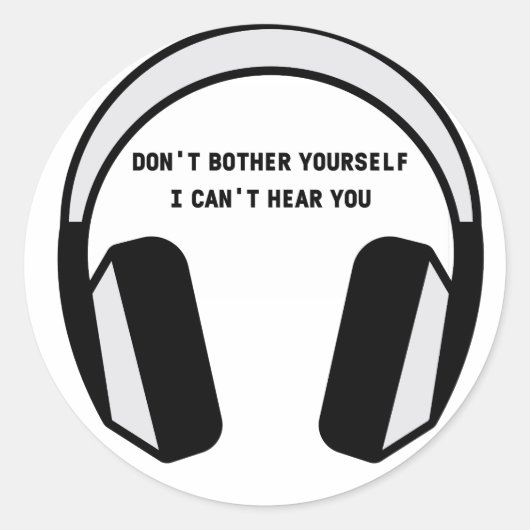 お前の言うことは聞こえない ラウンドシール (正面)