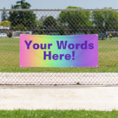 お前の言葉はここだ！レインボーカスタマイズバナー 横断幕 (インサイチュ)