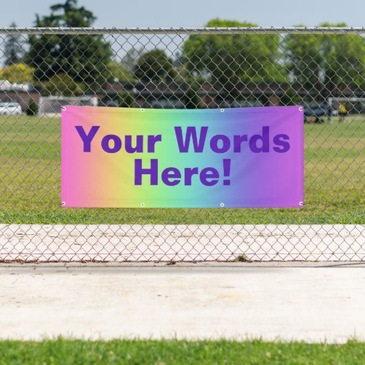 お前の言葉はここだ！レインボーカスタマイズバナー 横断幕 (インサイチュ)