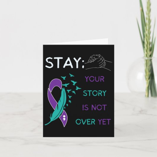 お前の話はまだ終わりではない自殺を防ぐ カード (正面)