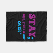 お前の話は安房の自殺防止を超えてはいない フリースブランケット (正面(横))