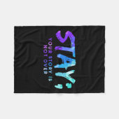 お前の話は安房の自殺防止を超えてはいない フリースブランケット (正面(横))