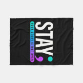 お前の話は安房の自殺防止を超えてはいない フリースブランケット (正面(横))