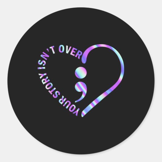 お前の話は自殺防止認識度 ラウンドシール (正面)