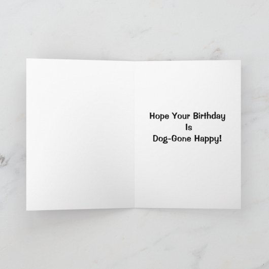 お前の誕生日が犬のように幸せだといいな！ カード (内部)