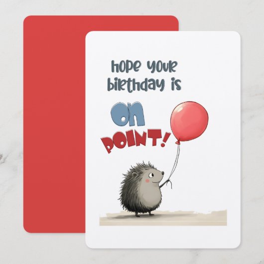 お前の誕生日が近づいたら！ | とげのあるカード 招待状 (正面/裏面)
