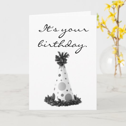 お前の誕生日だ。 カード (黄色い花)