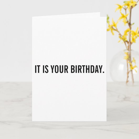 お前の誕生日だ カード (黄色い花)