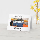 お前の誕生日だ、魚でも何でもいこう カード (黄色い花)