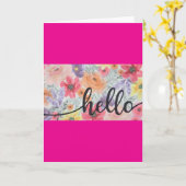 お前の誕生日には「望み通り」 カード (黄色い花)