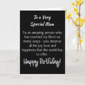 **お前の誕生日に**る特別な男 カード (黄色い花)