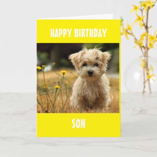 お前の誕生日に！ カード (黄色い花)