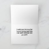 お前の誕生日のまわりにに道化をしない カード (内部)