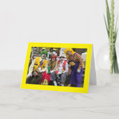 お前の誕生日のまわりにに道化をしない カード (正面)