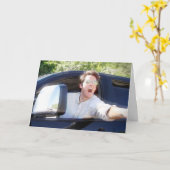 「お前の誕生日物を盗む」 カード (黄色い花)