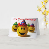お前の誕生日! カード (黄色い花)