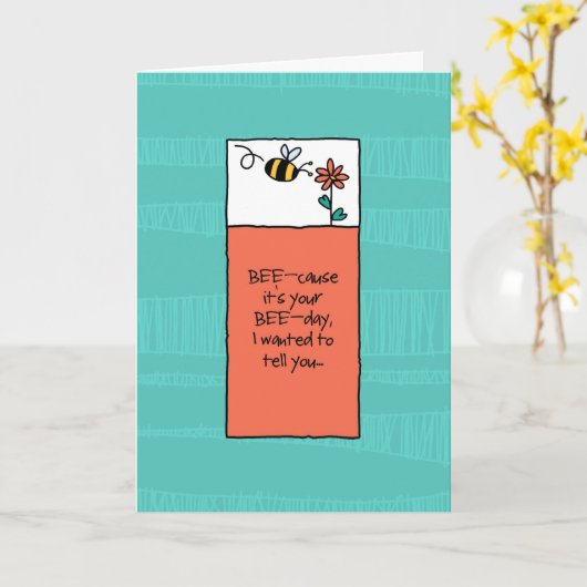 お前の誕生日 カード (黄色い花)