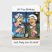 お前の誕生日!ラトルを振って行こう カード (黄色い花)