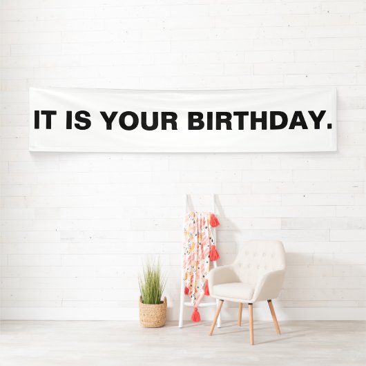お前の誕生日 横断幕 (インサイチュ)