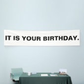 お前の誕生日 横断幕 (トレードショー)