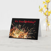 お前の誕生日?爆破だ！ カード (黄色い花)