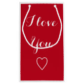 お前の赤名が好パーソナライズされたき スモールペーパーバッグ (裏面)