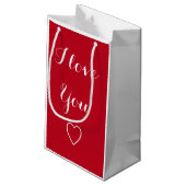 お前の赤名が好パーソナライズされたき スモールペーパーバッグ (裏面アングル)