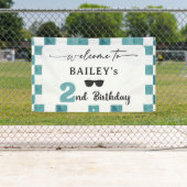 お前の超クールな奴の2歳の誕生日パーティーのためのToo+Cool+2nd+Birthday+ウェル 横断幕 (インサイチュ)