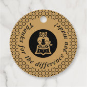 お前の違いには賢い感謝していフクロウだ! フェイバータグ (正面)