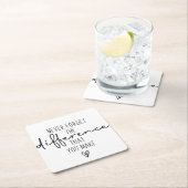 お前の違忘れいはありがとう スクエアペーパーコースター (インサイチュ)