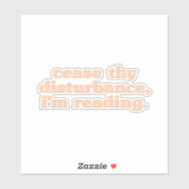 お前の邪魔は止めろ、俺読は シール