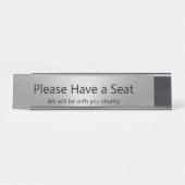 お前の銀と一緒に座ってくれ デスクネームプレート (正面)