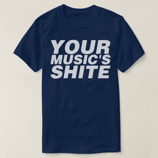 お前の音楽シテ Tシャツ (デザイン正面)