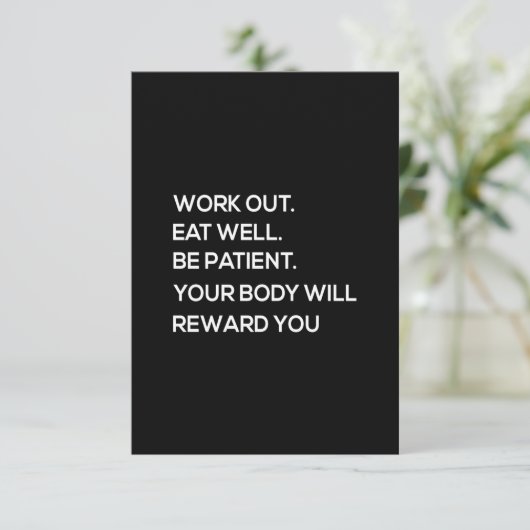 お前の食べ体が報いる忍耐強く働く サンキューカード (スタンド正面)